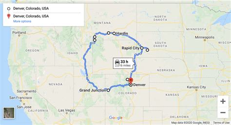 itinerary from denver to yellowstone