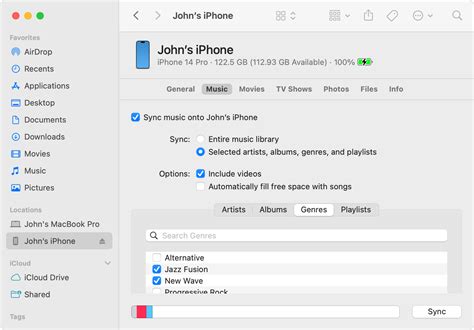 itunes device synchronization