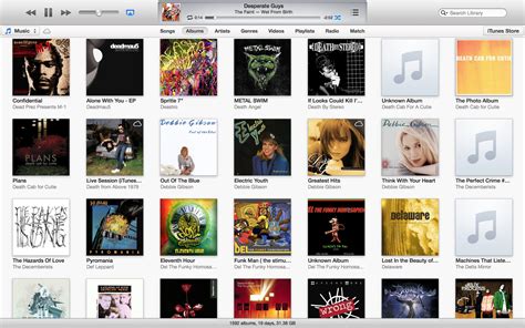 Image of iTunes interface
