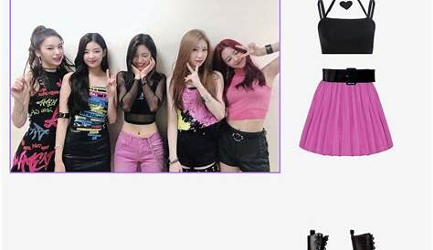 Itzy 6th Member Outfits Festival Loco Kpop Korean Girl Fashion Performance