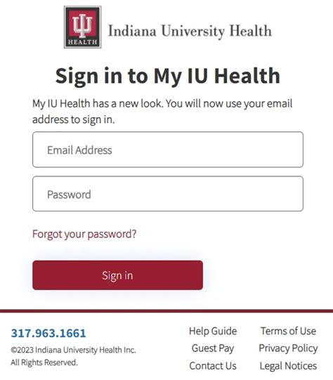 iu health portal login