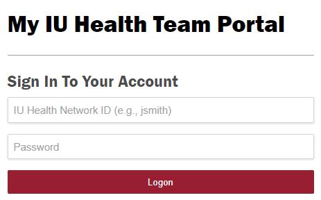 iu health team member portal