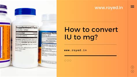 Iu To Mg Conversion