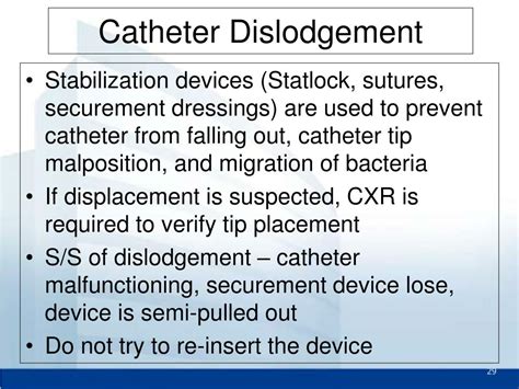 Iv Catheter Dislodgement
