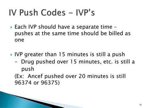Iv Push Initial Cpt Code