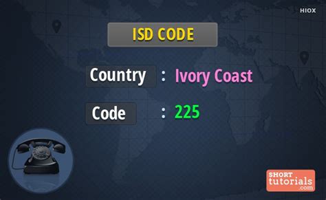 ivory coast dialing code