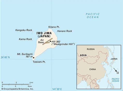 iwo jima island map