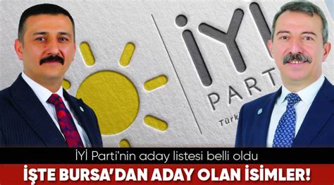 iyi parti bursa milletvekili adayları