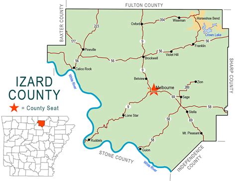 izard county property maps