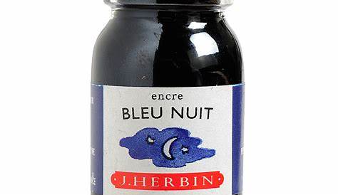 J Herbin Bleu Nuit . Bottled Ink In (Midnight Blue) 10 ML