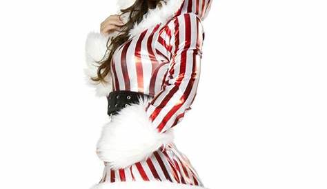 Candy Cane Hooded Dress, Christmas Costume for Women, J Valentine