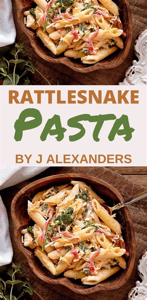 j alexander's rattlesnake pasta