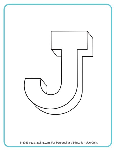 J In Block Letters