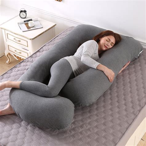 j shaped body pillow case