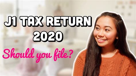 j1 visa tax return