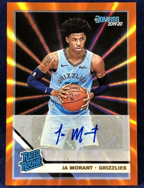 ja morant rookie auto card