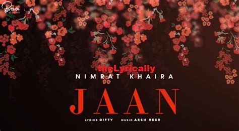 jaan nimrat khaira lyrics