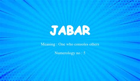 jabar meaning in english