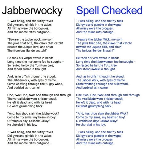 jabberwocky poem summary