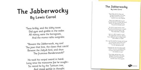 jabberwocky year written