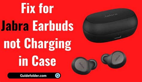 jabra earbuds not charging