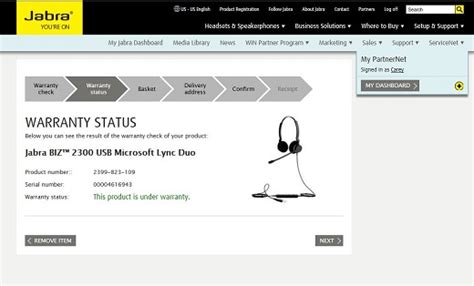 jabra servicenet warranty