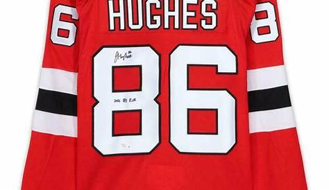 Jack Hughes Signed Devils Jersey Inscribed "2019 #1 Pick" (JSA COA