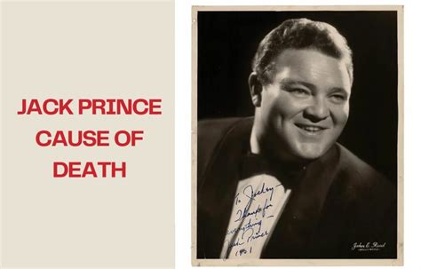 What Was The Cause Of The Death Of Actor Jack Prince? People Curious On