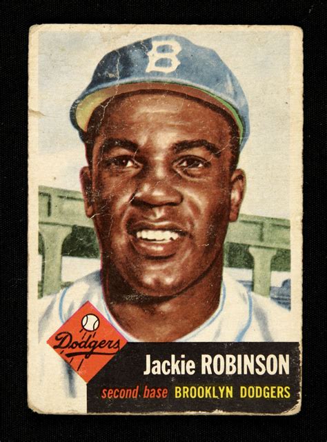 jackie robinson baseball player card value