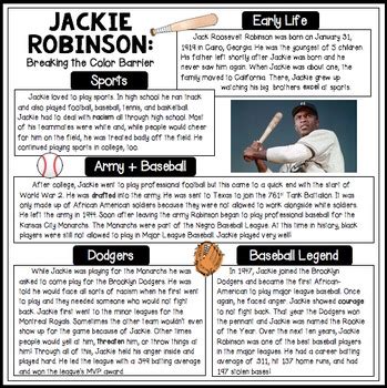 jackie robinson facts for kids