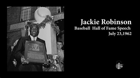 jackie robinson hall of fame speech