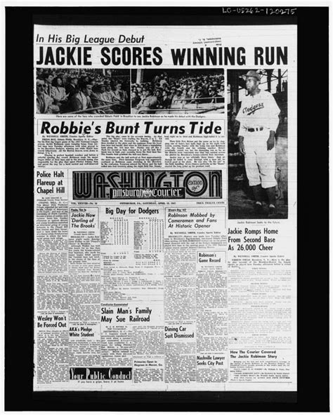 jackie robinson newspaper articles 1947