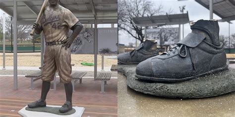 jackie robinson statue torn down