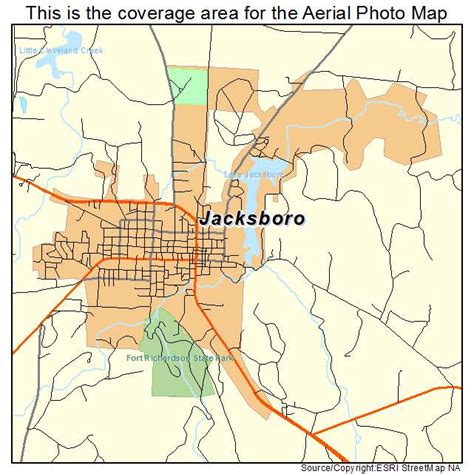 Jacksboro Texas Street Map 4837168