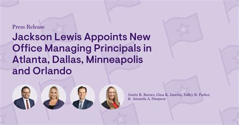 Jackson Lewis Address