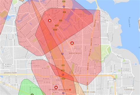 jacksonville power outage map