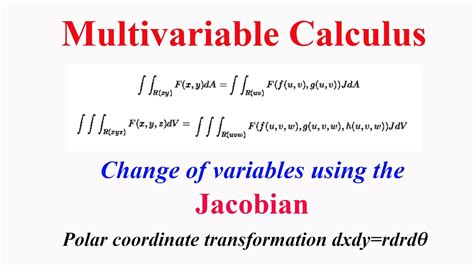 jacobian change of variables integration