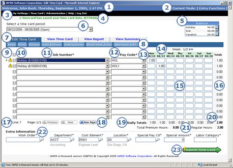 Jacobs Timecard Jamis