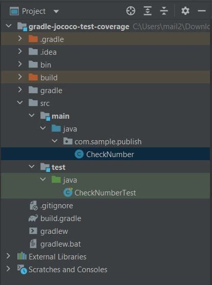 jacoco code coverage gradle example