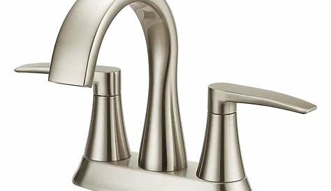 Jacuzzi Bathroom Faucets Lyndsay Brushed Nickel 1 Handle Single Hole Watersense