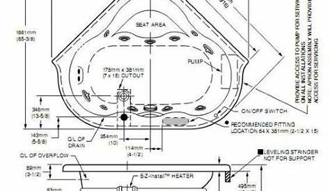 Jacuzzi Bathroom Size Standard Dimensions (with Drawings) Upgraded Home