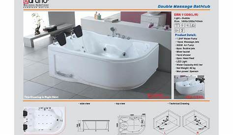 Jacuzzi Bathtub Price Malaysia China Swedish Style 1500mm Function