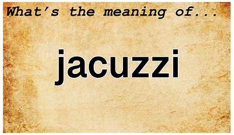Jacuzzi Meaning In Telugu Disidencia Sin Animo De Lucro CMM (Nuestro Granito De