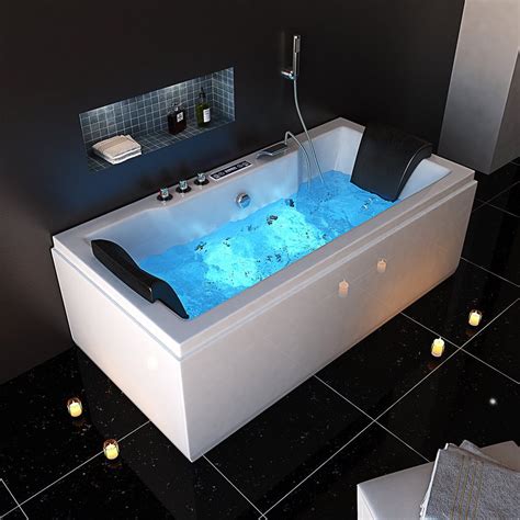 Freistehende Badewanne SHARP EXTRA Jacuzzi France Wassermassage / für Chromotherapie / 3