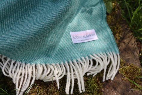 Jade Green Throw Blanket