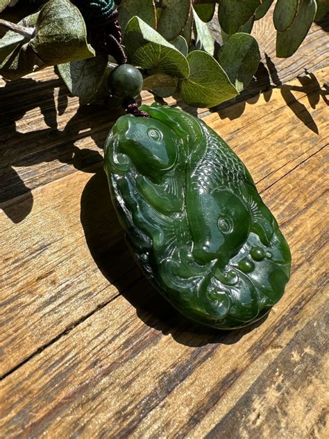 Jade Koi Pendant