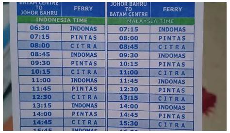 Jadwal Ferry Batam ke Malaysia Via Harbour Bay - Puteri Harbour | Hijab