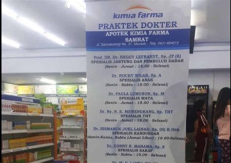 Jadwal Praktek Dokter Tht Kimia Farma Merdeka Bogor at praktek dokter
