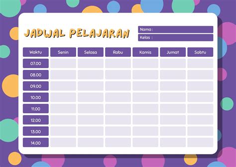 Membuat jadwal belajar