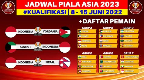 jadwal asian cup u 23 indonesia